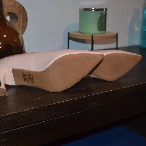 Pre-owned ANNA pink pointed toe covered heel size 10 - Picture 5 of 6